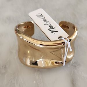 Madewell Gold Wavy Chunky Cuff NWT - Sold Out Online